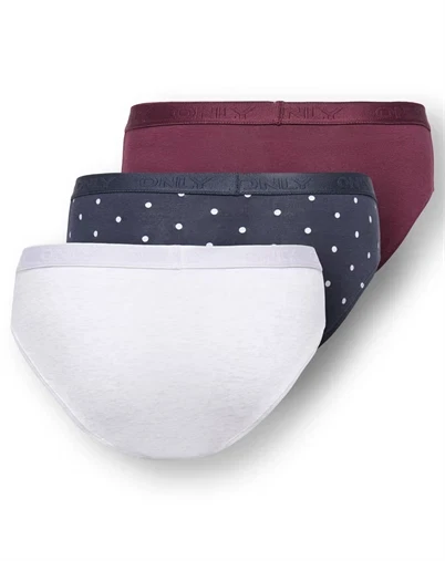 Kids Only - KOGLola 3-Pack Logo Undertøj - Fig